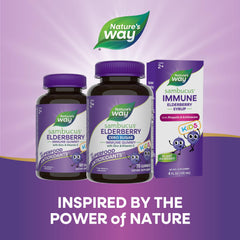 Nature's Way etiqueta nutricional enfocada en cero azúcar y dosificación