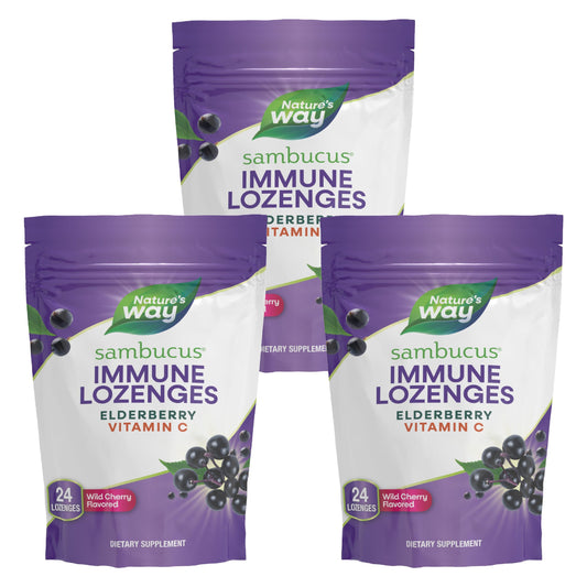 Nature's Way envase frontal de Sambucus mostrando la etiqueta y beneficio antioxidante