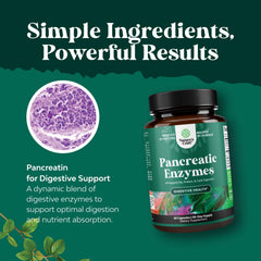etiqueta Natures Craft con ingredientes clave y información de enzimas