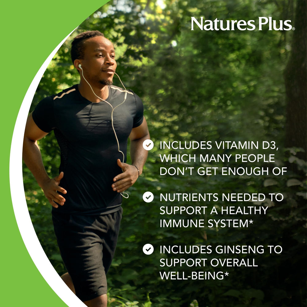 NaturesPlus primer plano de Panax ginseng, botánico para aporte complementario
