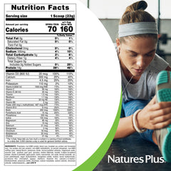 NaturesPlus etiqueta con ingredientes visible para comprobar calidad y composición