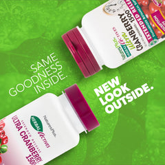 NaturesPlus Ultra Cranberry - etiqueta frontal con información de ingredientes