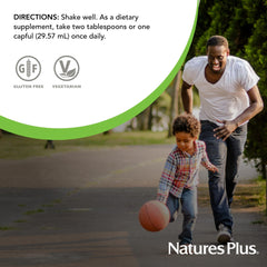 NaturesPlus servido en vaso con agua, opción práctica para consumo diario