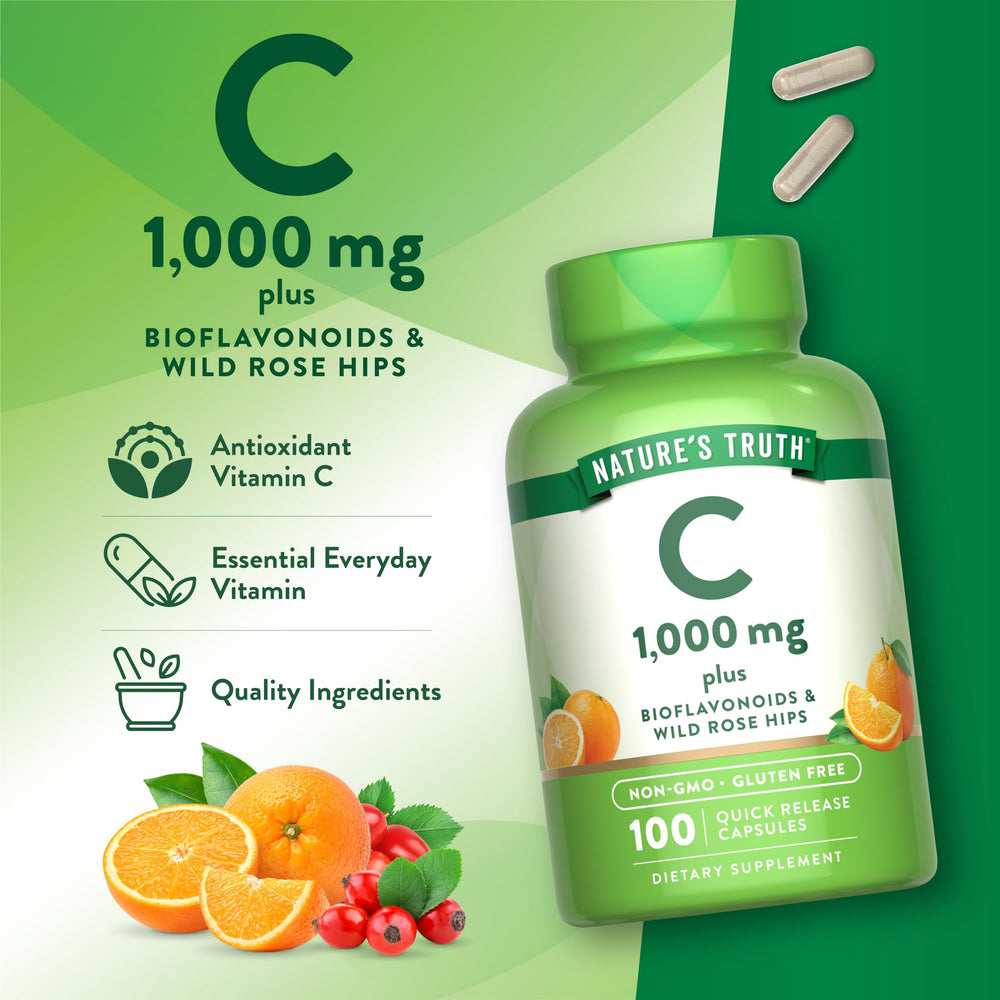 Nature's Truth etiqueta nutricional legible con ingredientes clave