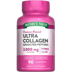 Nature's Truth frente del envase mostrando 90 caplets y beneficios claros