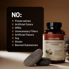 NatureWise persona relajada en sofá representando apoyo al estrés