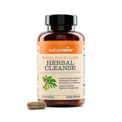 NatureWise frasco del producto visto al frente mostrando la etiqueta y beneficios