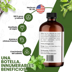 NaturoBliss botella con vidrio oscuro, protección UV que prolonga aroma