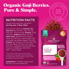 Navitas Organics primer plano de textura masticable y color intenso
