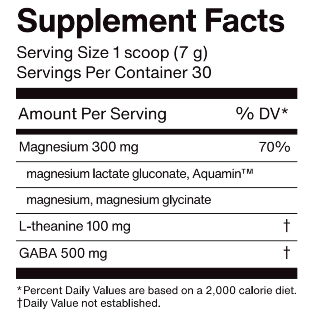 Ned mellö magnesio glicinato, forma bioactiva para apoyar relajación muscular.
