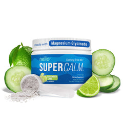 Nello Supercalm frente del empaque mostrando beneficios y sabor