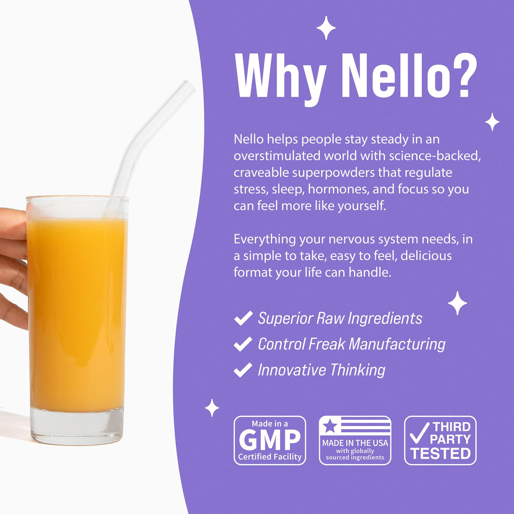 Nello Supersleep persona bebiendo antes de dormir para crear una rutina nocturna