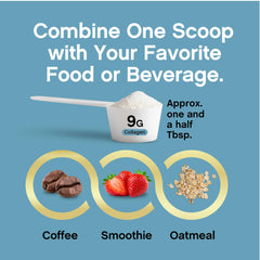 NeoCell polvo añadido a smoothie en cocina, integración en rutina diaria saludable