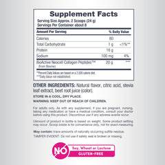 NeoCell péptidos de colágeno etiqueta cetogénica sin gluten