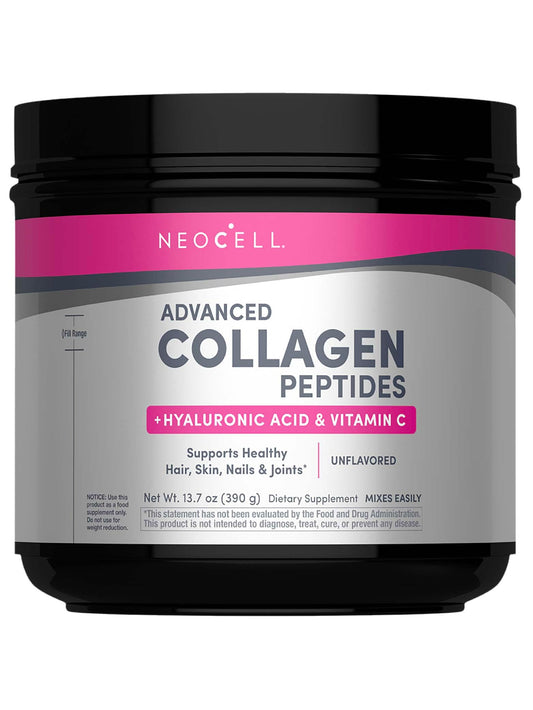 NeoCell Super Collagen Peptides en bote de 13.7 oz para uso diario