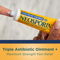 Neosporin detalle etiqueta con ingredientes para transparencia y confianza