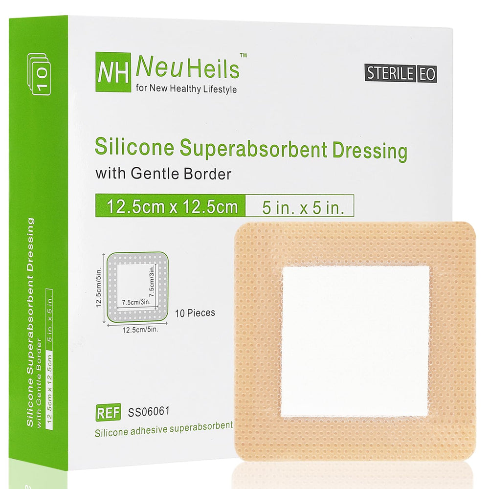 NeuHeils vista frontal del empaque mostrando pack de 10 para fácil almacenamiento
