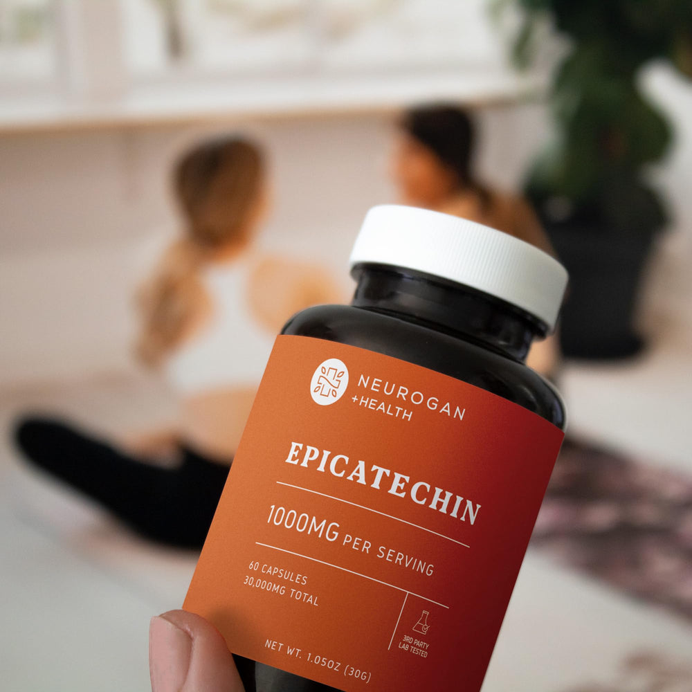 Usuario entrenando con Neurogan Epicatequina 500 mg durante sesión.