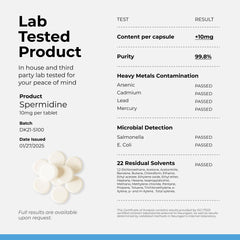 Neurogan Spermidina: uso diario para apoyar funciones celulares y energía sostenible.