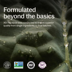 New Chapter frasco sobre fondo natural transmitiendo origen vegetal