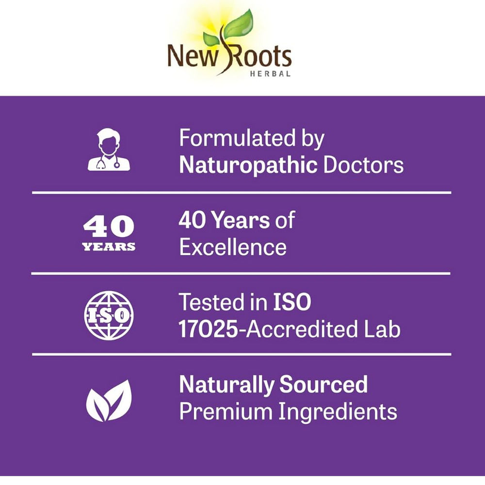 NEW ROOTS HERBAL presentación en packaging profesional lista para venta
