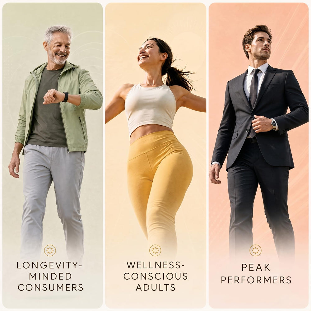 NewJoy ingredientes claves (Urolithin A, NAD+, CoQ10) para soporte celular