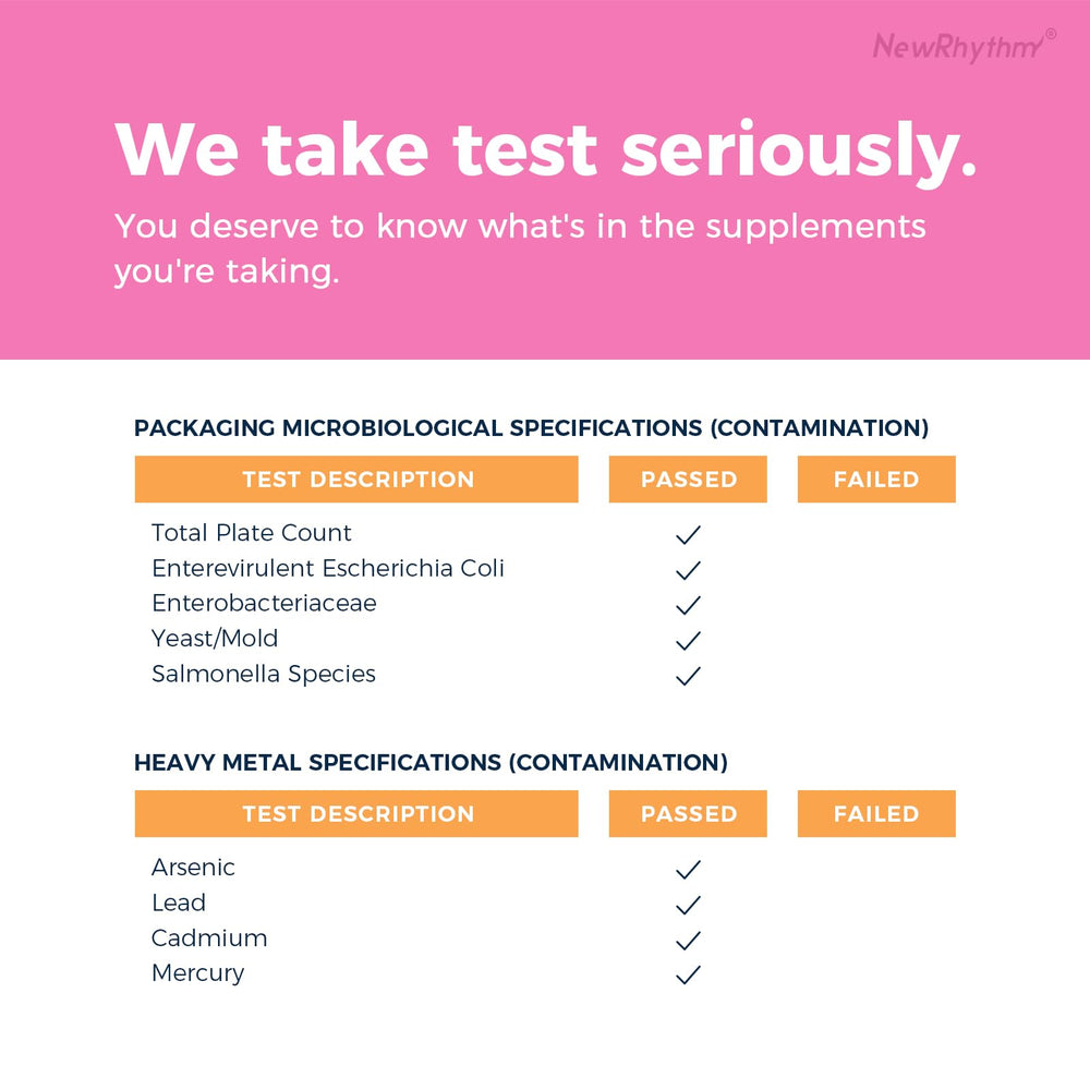 NewRhythm envase junto a moneda para comparar tamaño y conveniencia