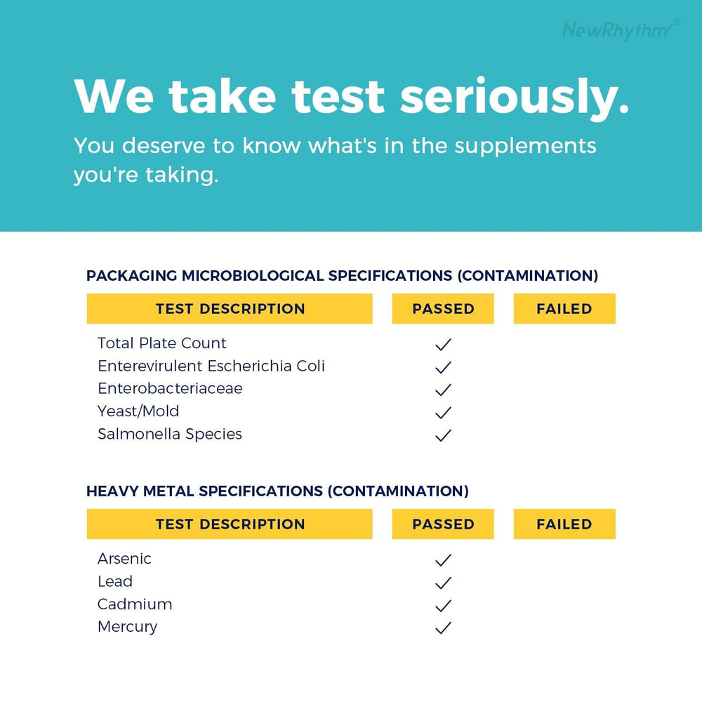 NewRhythm Probiotics: sin refrigeración, ideal para viajes.
