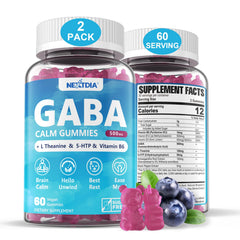 Nextdia gomitas GABA vista frontal del envase que inspira confianza