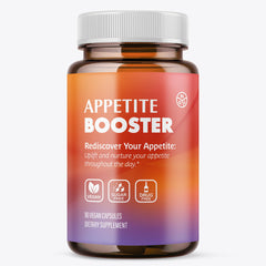 Frasco frontal NGL Appetite Booster mostrando etiqueta clara y beneficio de apoyo al apetito