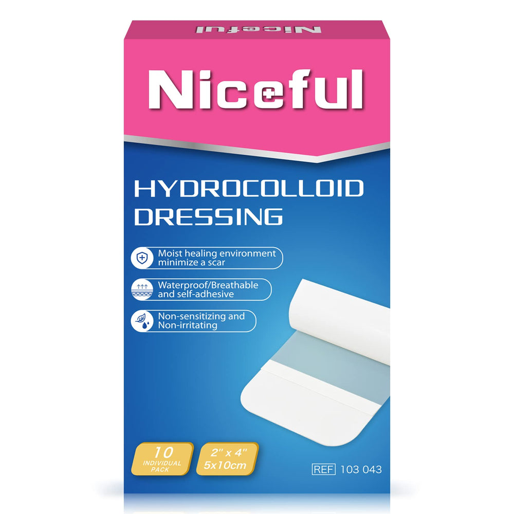 Niceful embalaje frontal mostrando la caja y cantidad 10 beneficios protección