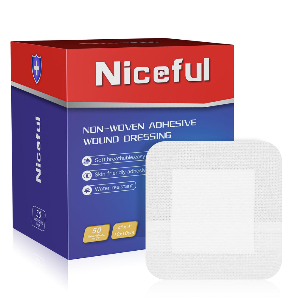 Niceful botiquín doméstico con apósitos, solución esencial para primeros auxilios