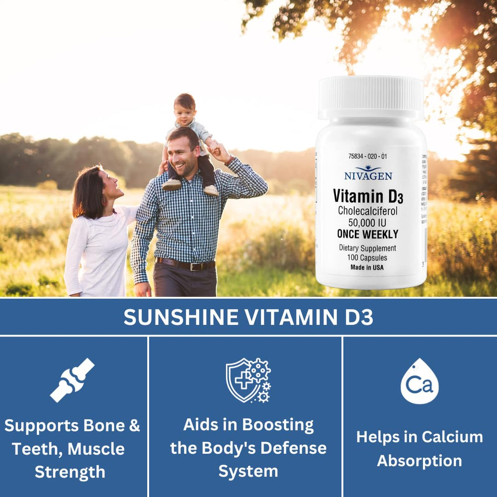 Nivagen etiqueta nutricional en detalle mostrando concentración y pureza