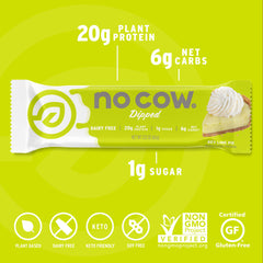 No Cow textura interior en corte mostrando densidad y sabor