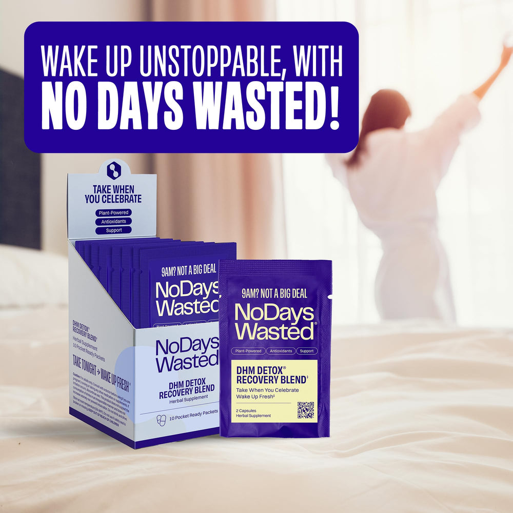 No Days Wasted etiqueta nutricional mostrando ingredientes clave