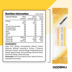 Noobru sobre individual fresa-limón listo para disolver y práctico
