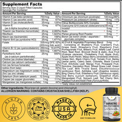 NOON VITAMINS cápsula líquida en primer plano fácil de tragar y rápida disolución