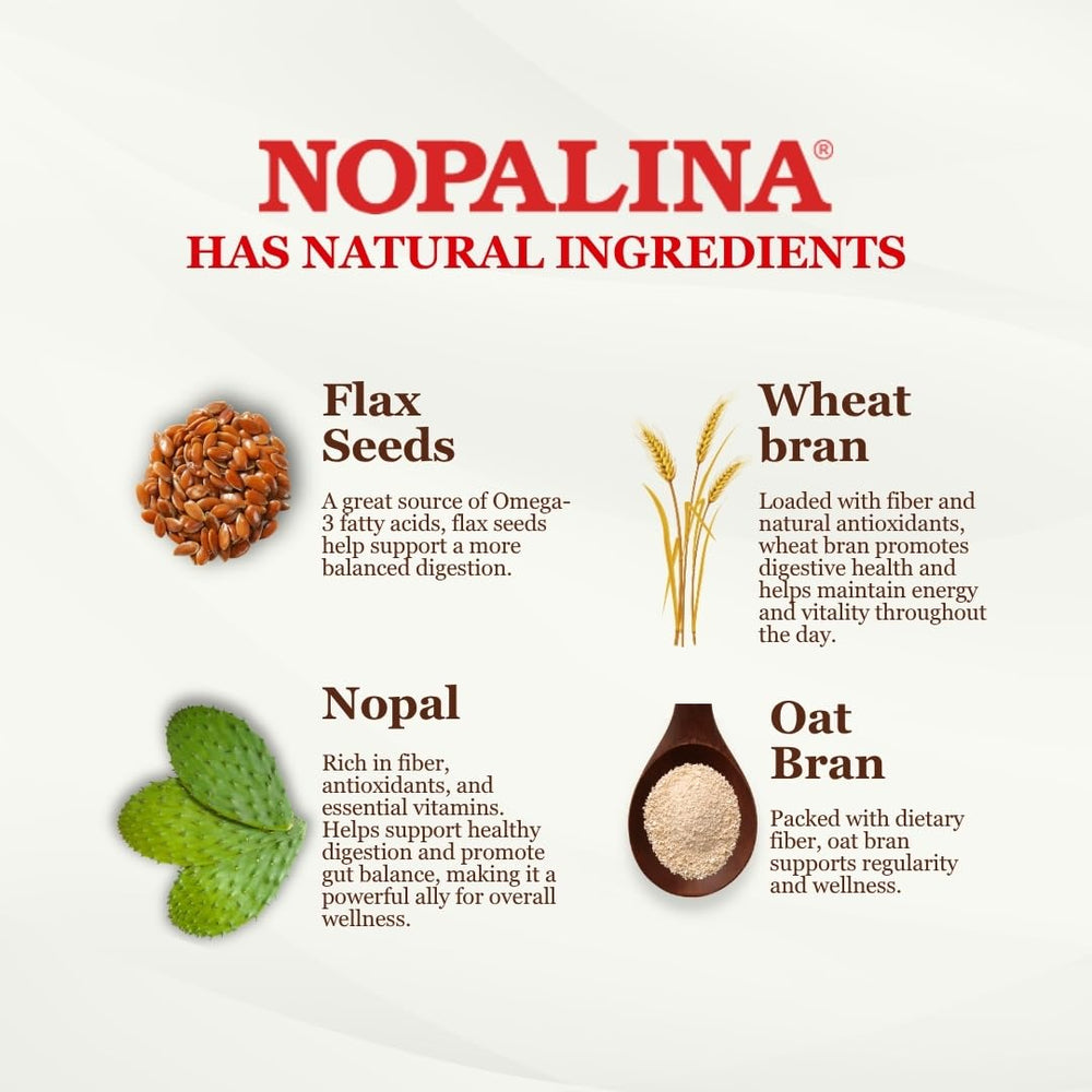 Nopalina Fiber Formula mezcla para bebida, sabor piña agradable.