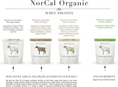 NorCal Organic etiqueta con certificaciones USDA Organic y Non‑GMO como garantía