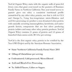 NorCal Organic batido preparado demostrando solubilidad y nutrición