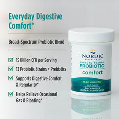 Nordic Naturals textura de contenido y prebiótico que favorece cultivo
