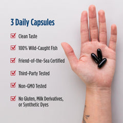 Nordic Naturals etiqueta con instrucciones y composición clara