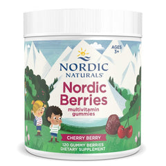 Nordic Naturals envase frontal mostrando 120 gomitas y beneficios