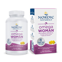 Nordic Naturals frente del envase mostrando 120 cápsulas y confianza