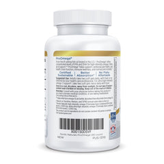 Nordic Naturals ProOmega comparación de tamaño de cápsula con moneda