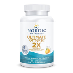 Nordic Naturals envase frontal que muestra 60 cápsulas y beneficio de concentración
