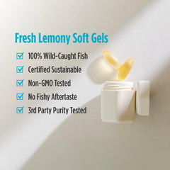 Nordic Naturals aceite de omega‑3 mostrando claridad y frescura del producto