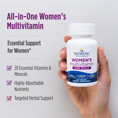 Vitamina Nordic Naturals para mujer, minerales quelados para mejor absorción.