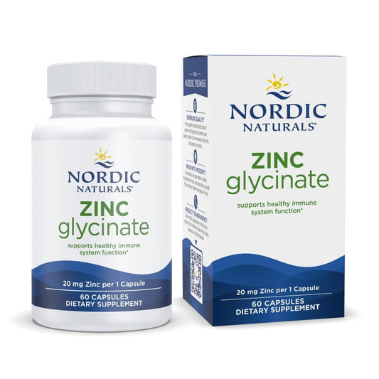 Nordic Naturals frasco frontal mostrando 60 cápsulas y etiqueta clara
