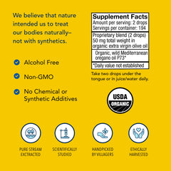 NORTH AMERICAN HERB & SPICE aplicación sublingual de dos gotas como forma eficaz de uso